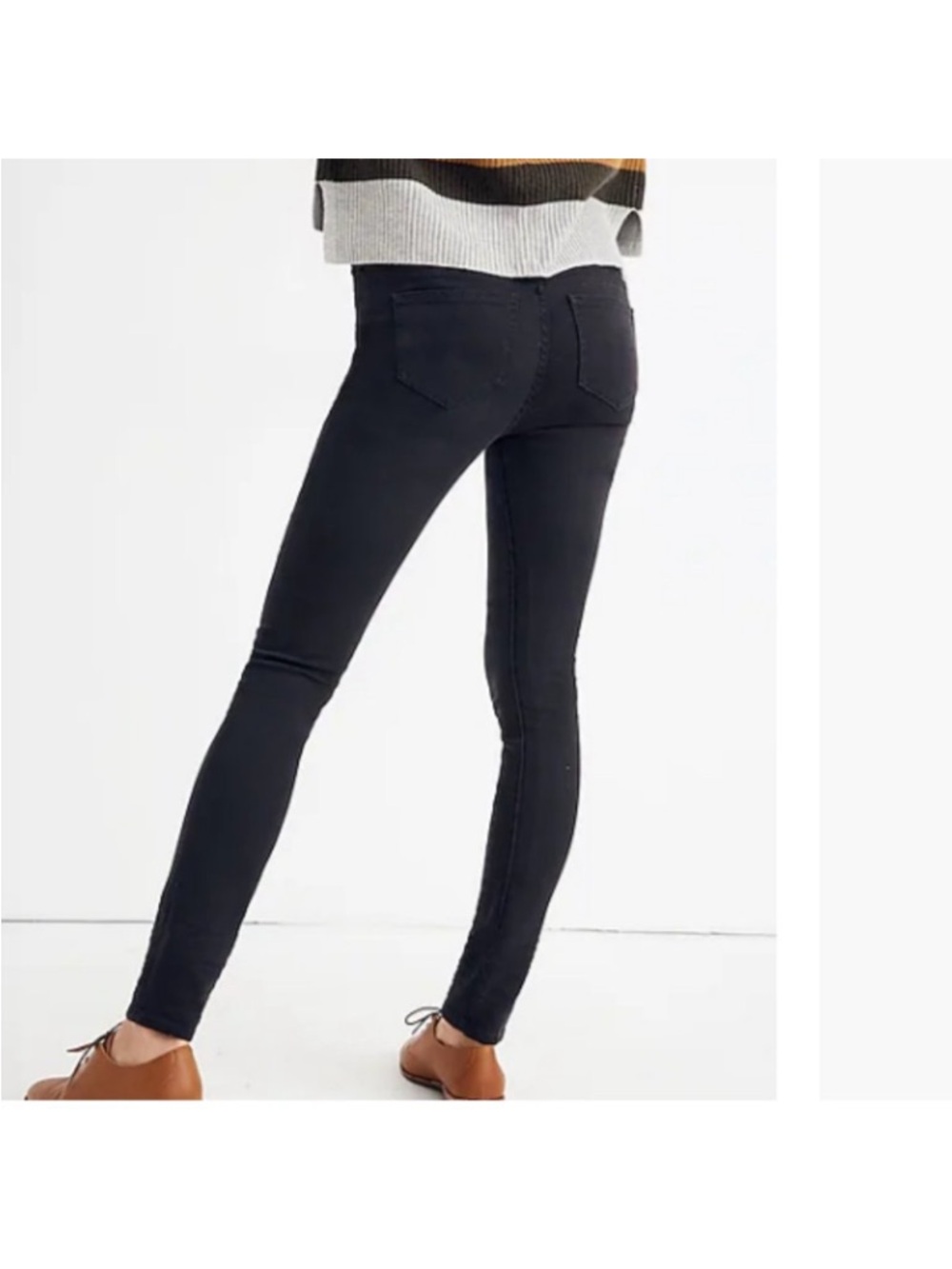 Madewell Maternity Skinny Black Jeans Like New Size 27 - Picture 2 of 12
